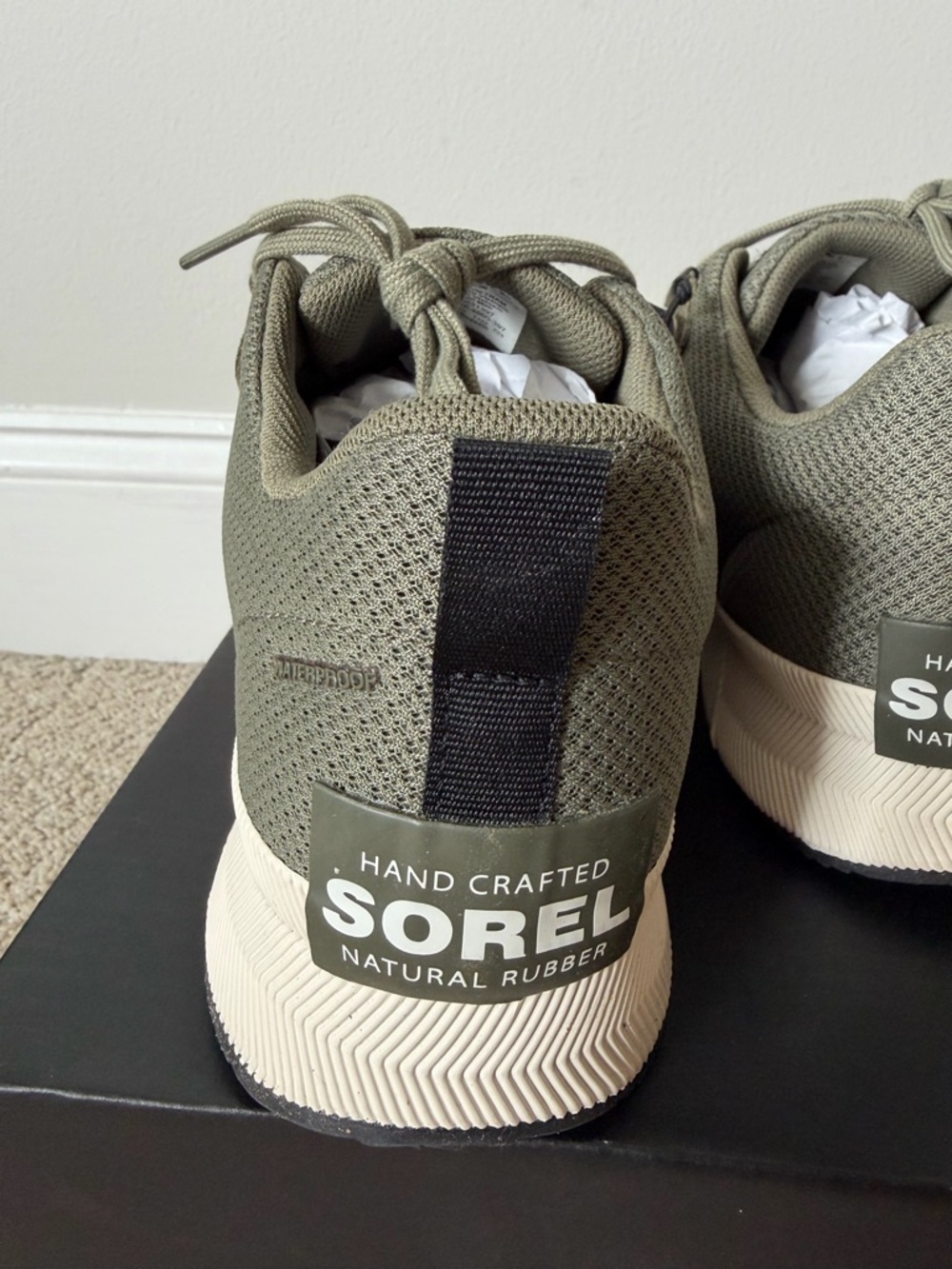 Sorel Kids Olive Green Lace-Up Mesh & Suede Sneakers - Picture 4 of 9